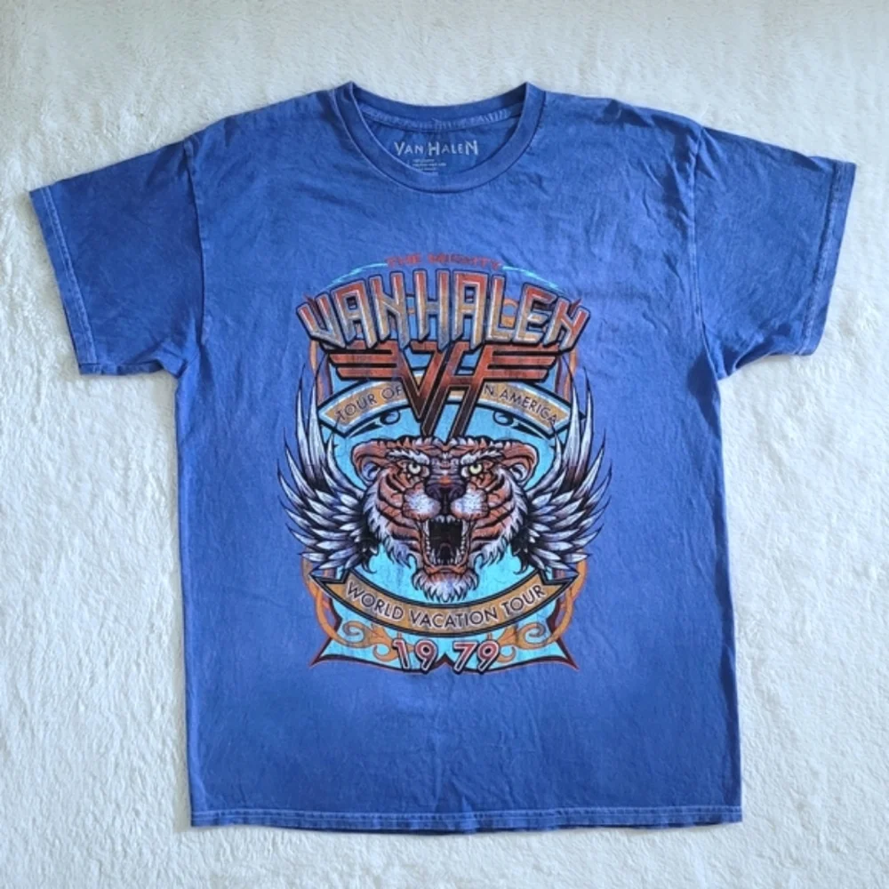 Van Halen🎶 "Tour of N. America World🌎 Vacation Tour 1979" Graphic Tee👕 - NWT - Picture 7 of 10